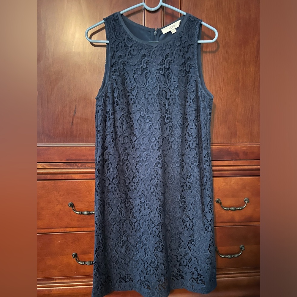 Loft Size 10 sleeveless Sheath Dress